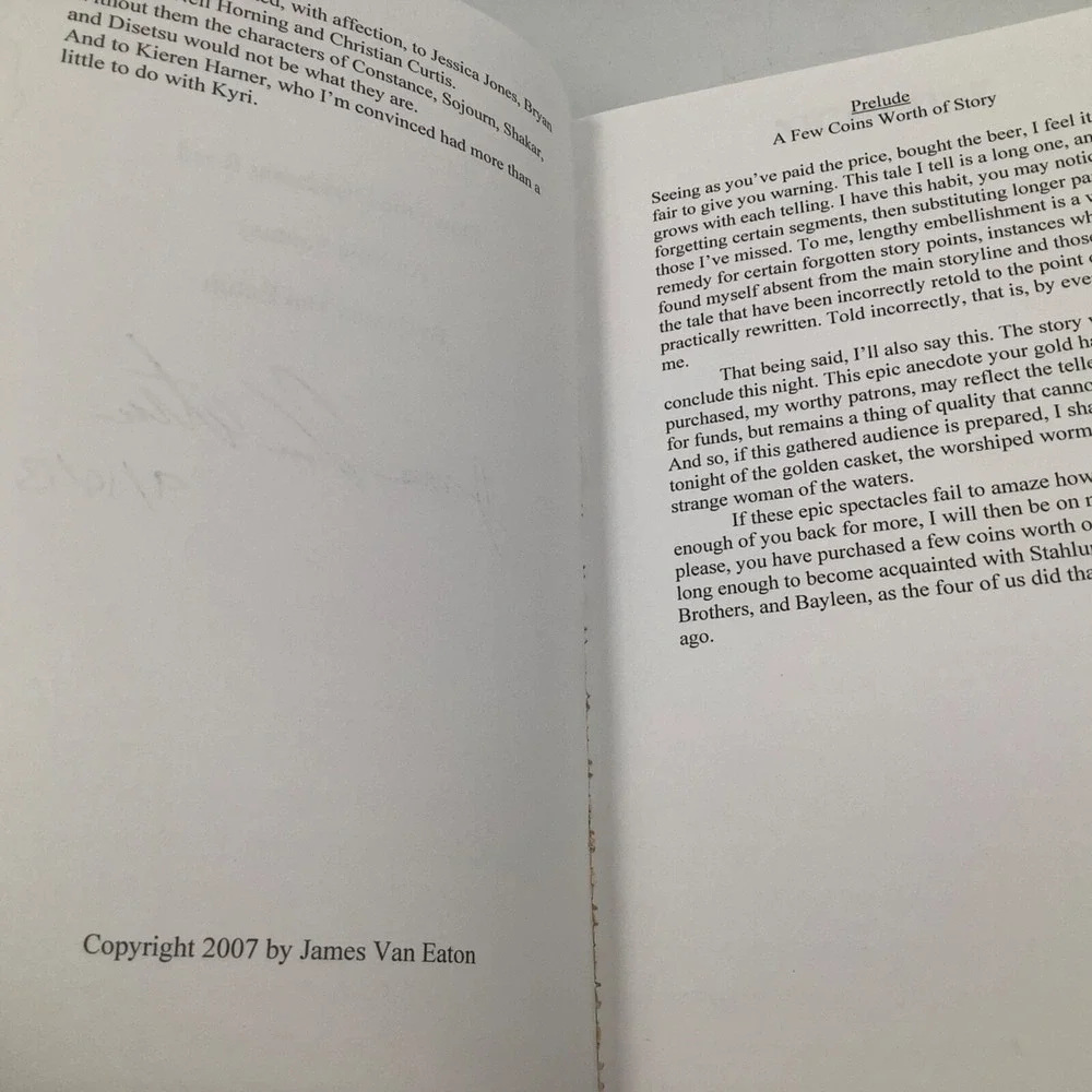 Down the Darkening Road  An Epic Fantasy by‎ James Van Eaton Signed by Author